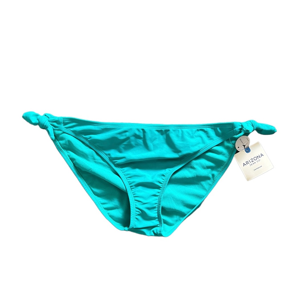 Arizona Teal Bikini Swim Bottom Large